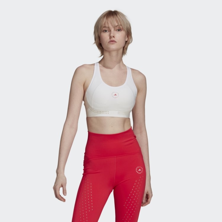Sutiã Branco De Sustentação Média Truepurpose Adidas