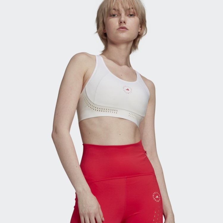 Sutiã Branco De Sustentação Média Truepurpose Adidas