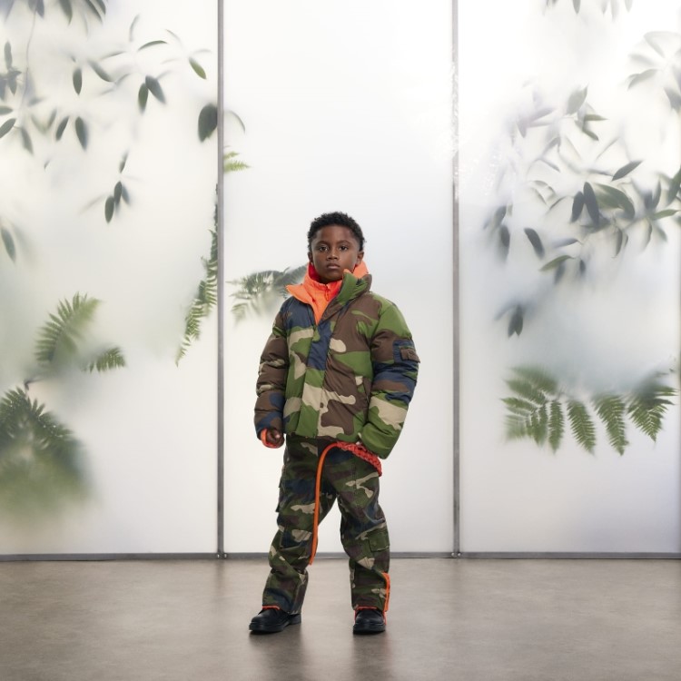 Jaqueta Puffer De Nylon Leve Adidas Aop Camo