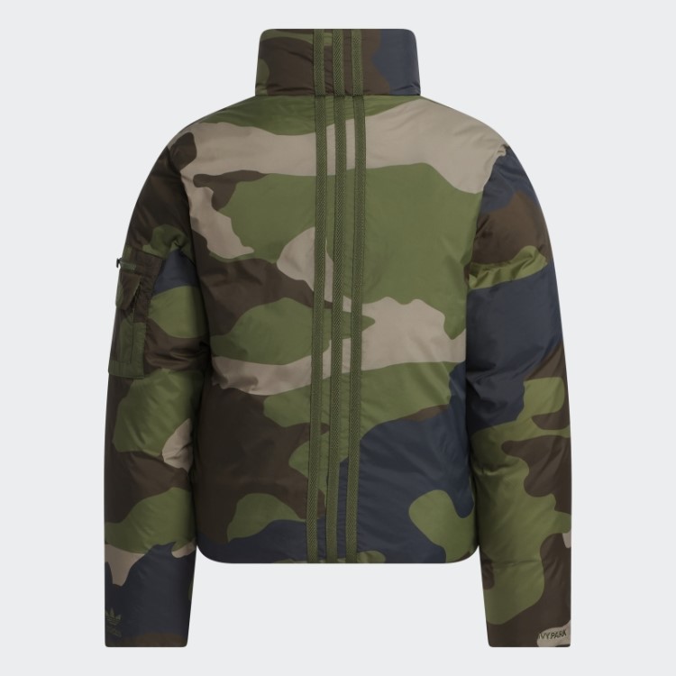 Jaqueta Puffer De Nylon Leve Adidas Aop Camo