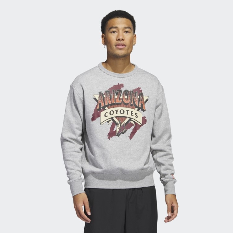 Moletom Cinza Médio Adidas Coyotes Vintage Crew