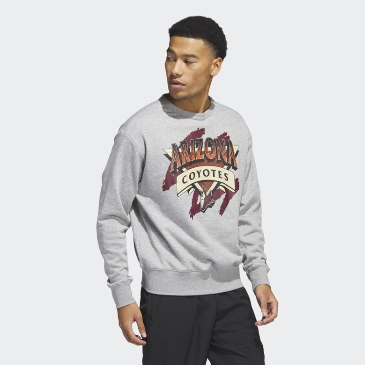 Moletom Cinza Médio Adidas Coyotes Vintage Crew