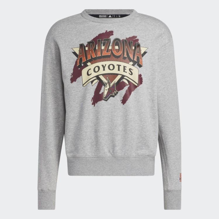 Moletom Cinza Médio Adidas Coyotes Vintage Crew