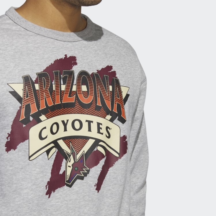 Moletom Cinza Médio Adidas Coyotes Vintage Crew