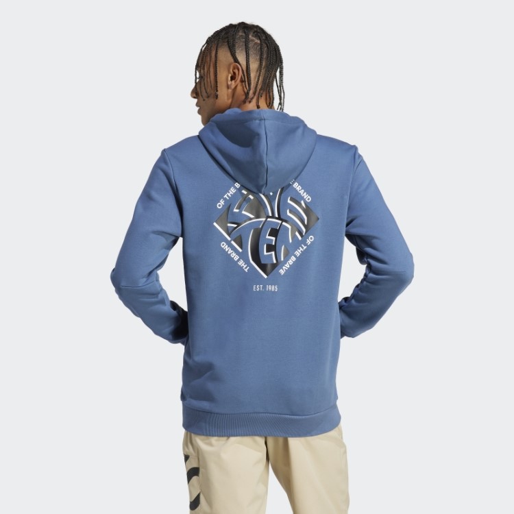 Moletom Com Capuz Gráfico Five Ten Em Aço Adidas