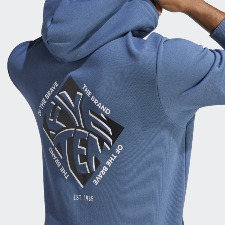 Moletom Com Capuz Gráfico Five Ten Em Aço Adidas