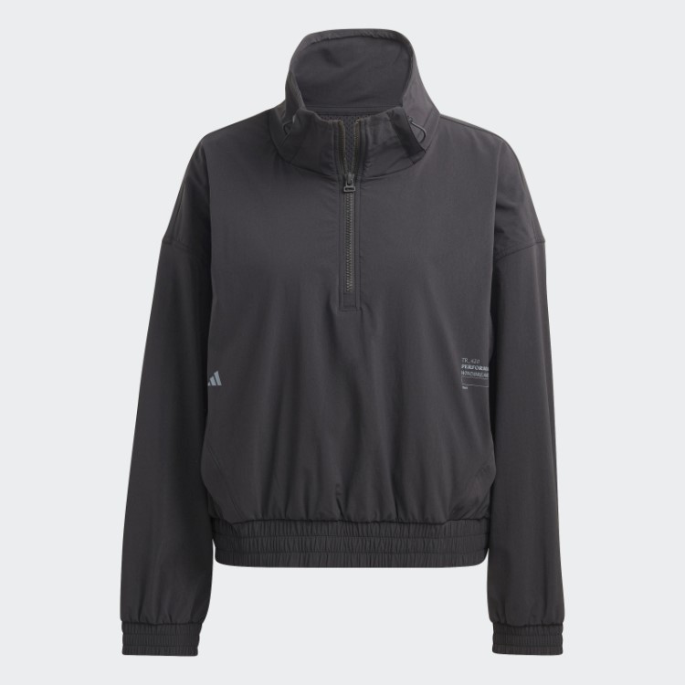 Jaqueta Jaqueta Corta-vento Para Exercícios De Treinamento E Lanches Preto Adidas