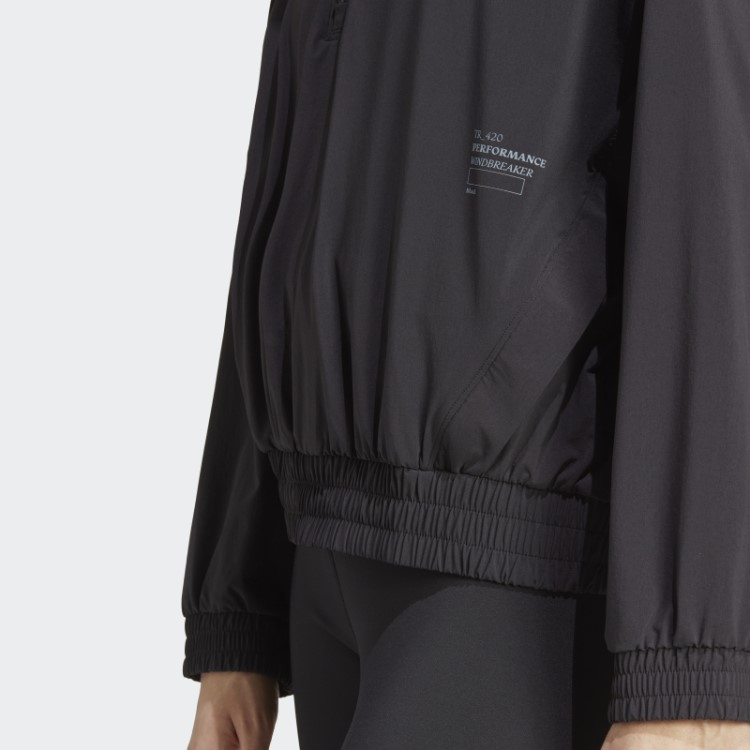 Jaqueta Jaqueta Corta-vento Para Exercícios De Treinamento E Lanches Preto Adidas