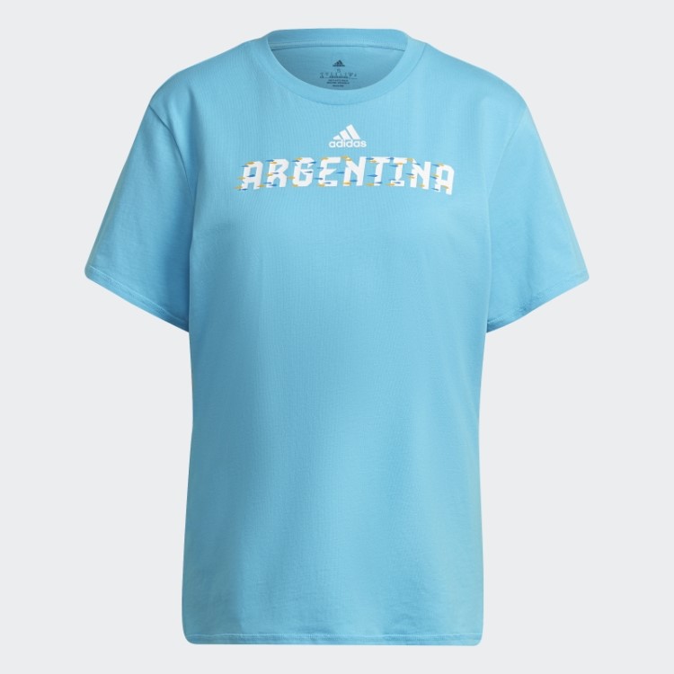 Camiseta Adidas Fifa World Cup 2022 Argentina Ciano