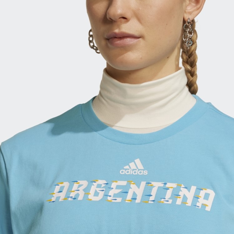 Camiseta Adidas Fifa World Cup 2022 Argentina Ciano