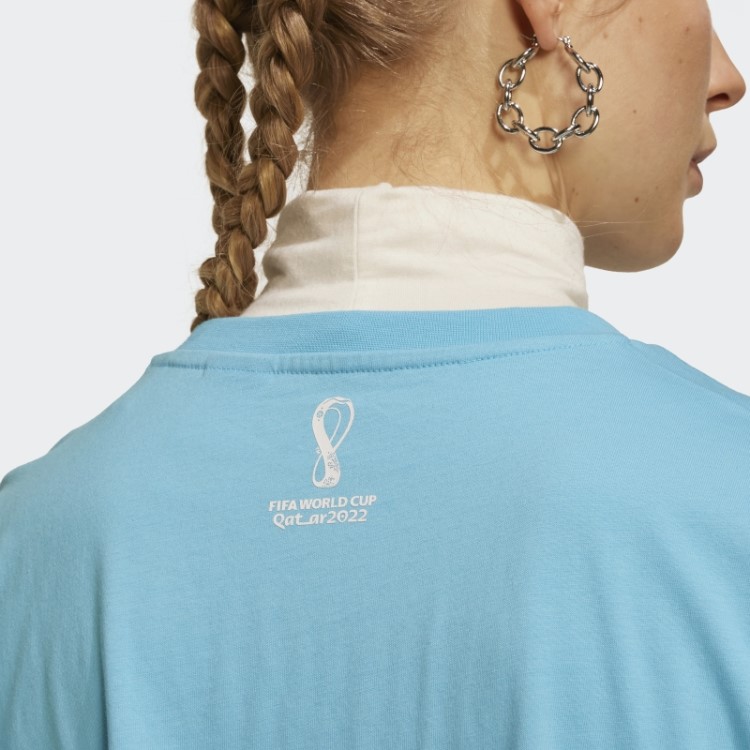 Camiseta Adidas Fifa World Cup 2022 Argentina Ciano