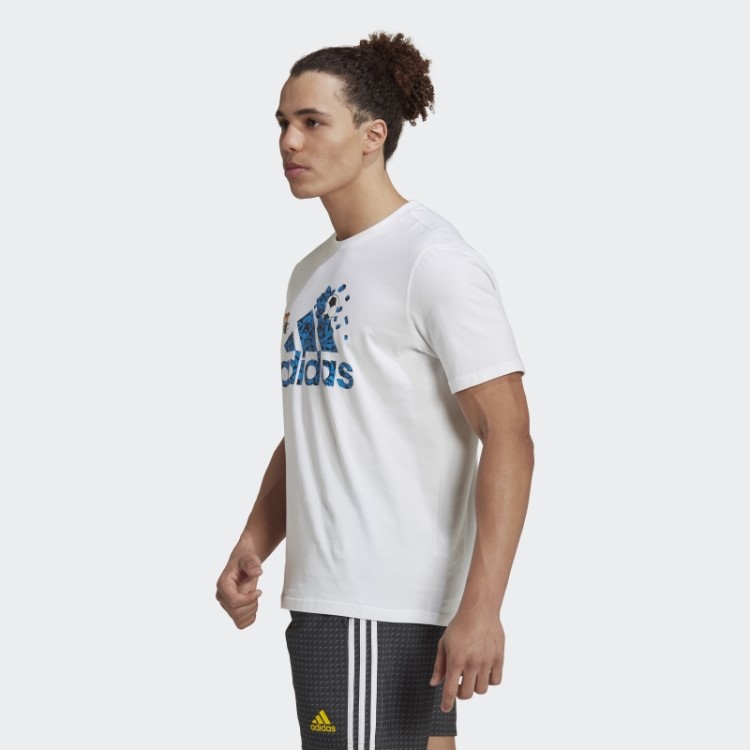 Camiseta Adidas X Lego Com Estampa De Futebol Branca Quente