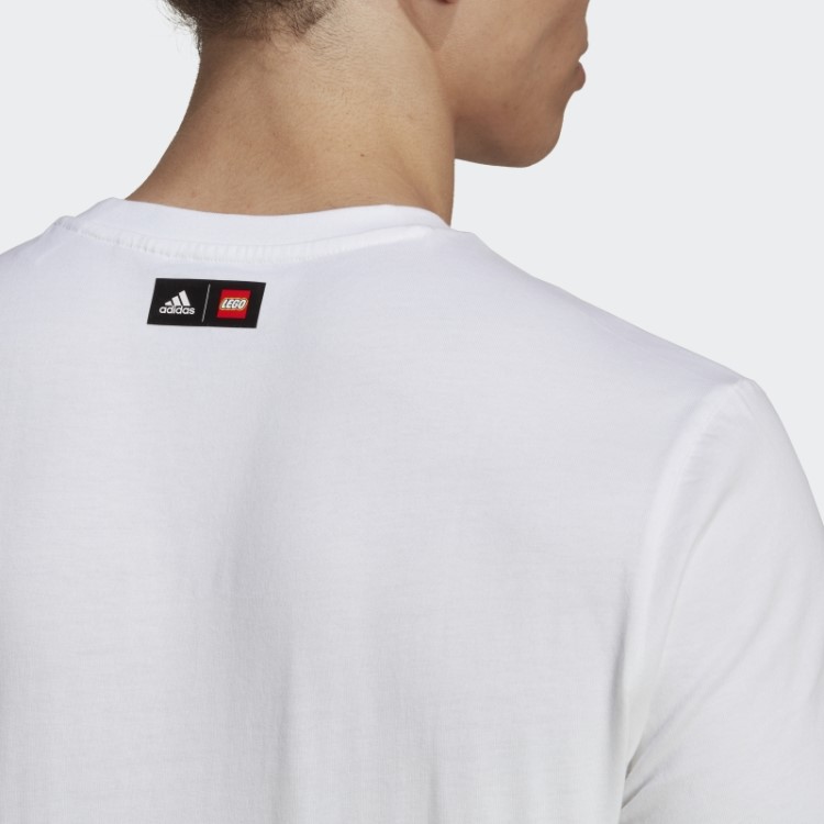 Camiseta Adidas X Lego Com Estampa De Futebol Branca Quente