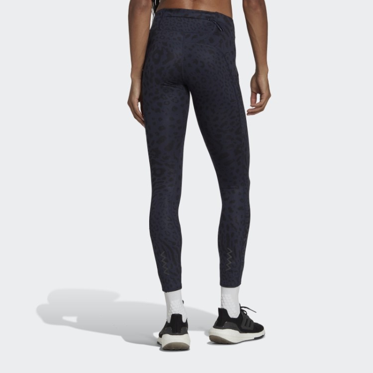 Legging 7/8 Leopardo De Corrida Adidas Ink Fastimpact