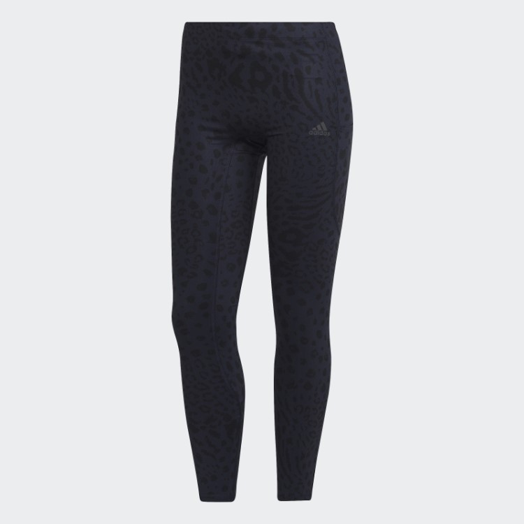 Legging 7/8 Leopardo De Corrida Adidas Ink Fastimpact