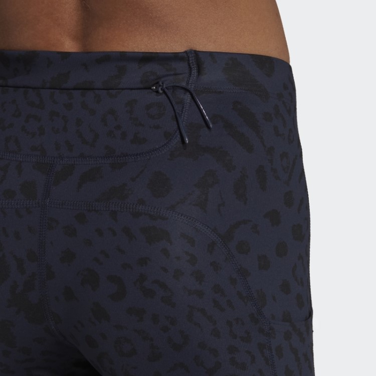 Legging 7/8 Leopardo De Corrida Adidas Ink Fastimpact