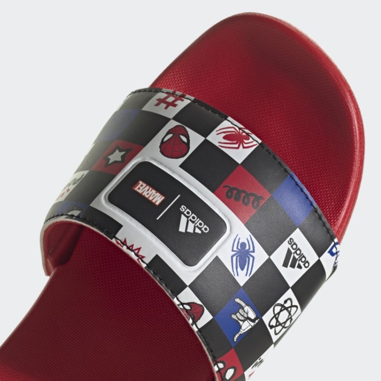 Preto Adidas X Disney Adilette Conforto Homem Aranha Slides Moda