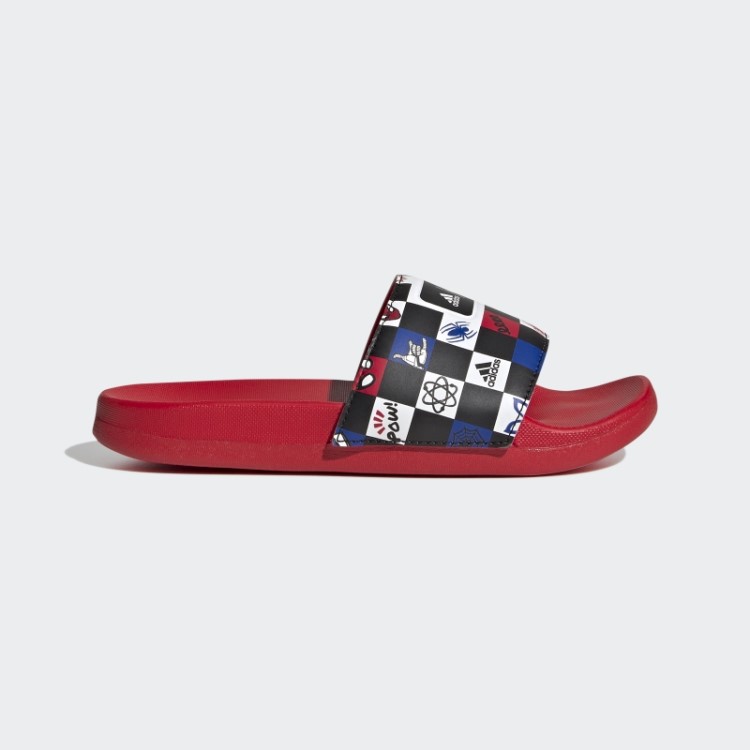 Adidas X Disney Adilette Conforto Slides Homem Aranha Moda Preto
