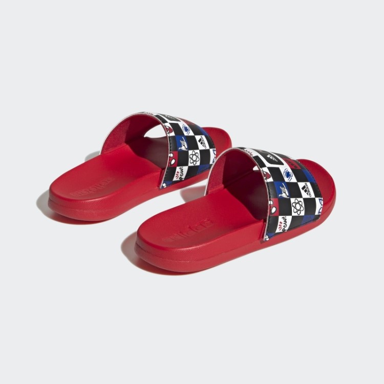 Adidas X Disney Adilette Conforto Slides Homem Aranha Moda Preto