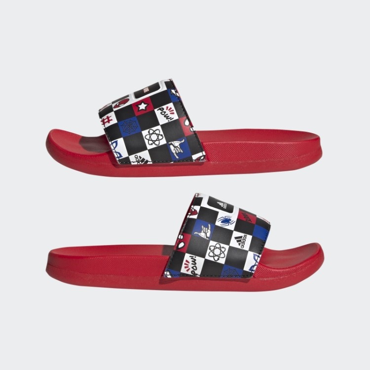 Adidas X Disney Adilette Conforto Slides Homem Aranha Moda Preto