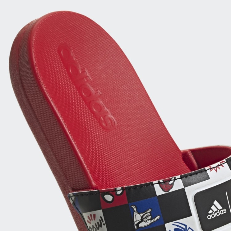 Adidas X Disney Adilette Conforto Slides Homem Aranha Moda Preto