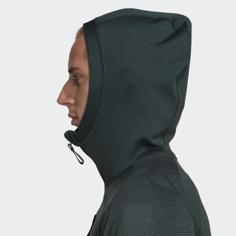 Jaqueta De Lã Para Caminhada Adidas Verde Terrex Tech Flooce
