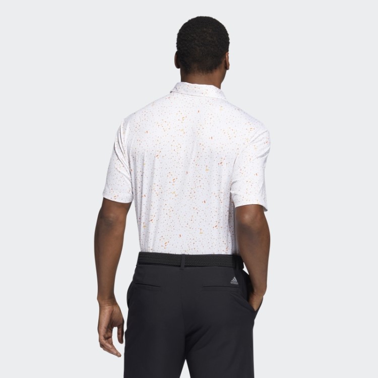 Camisa Polo Com Estampa De Bandeira Adidas âmbar