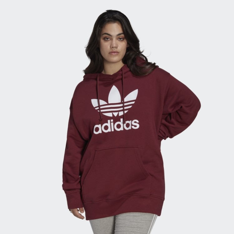 Moletom Com Capuz Vermelho Trevo (tamanho Grande) Adidas