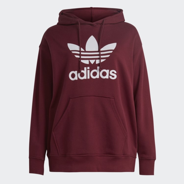 Moletom Com Capuz Vermelho Trevo (tamanho Grande) Adidas