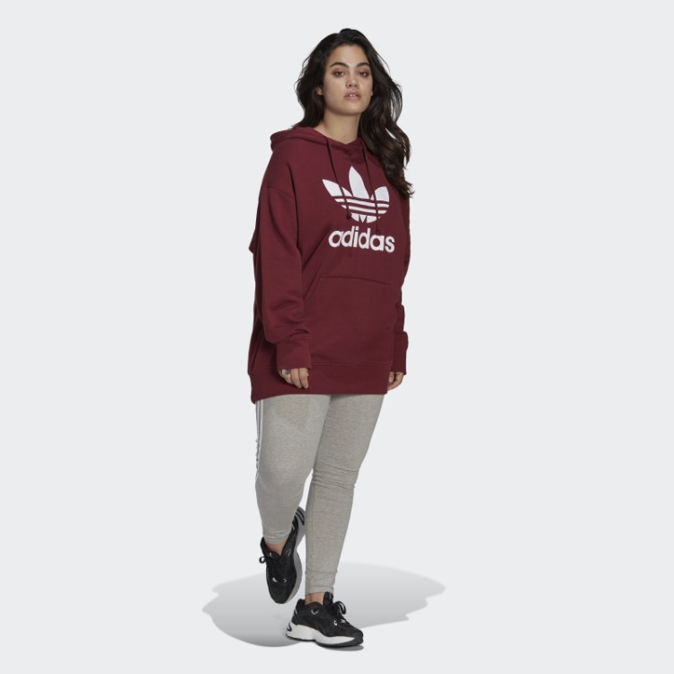 Moletom Com Capuz Vermelho Trevo (tamanho Grande) Adidas