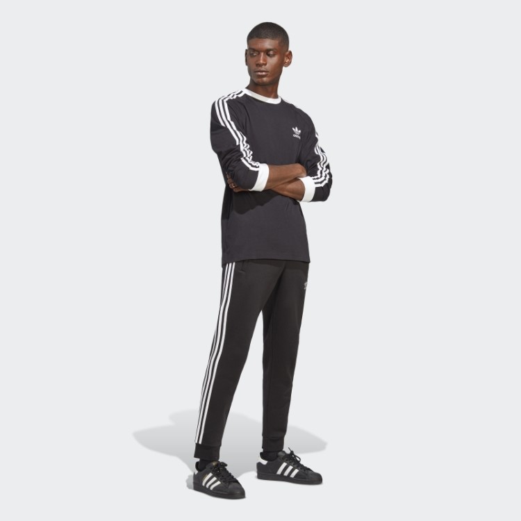 Adidas Adicolor Classics 3 Listras Camiseta Manga Longa Preta