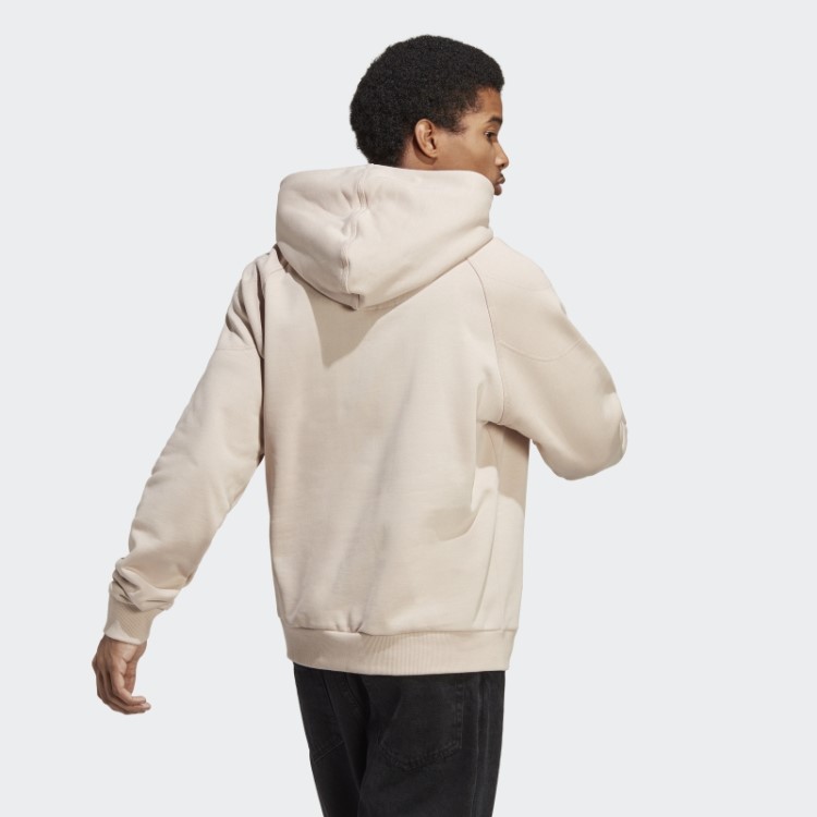 Moletom Com Capuz De Lã Adidas Lounge Taupe