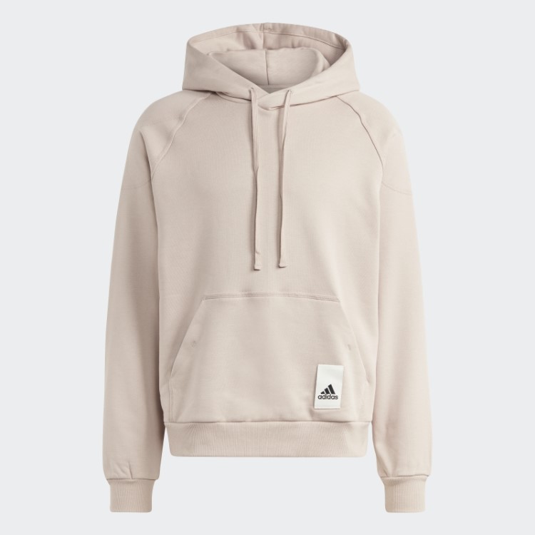 Moletom Com Capuz De Lã Adidas Lounge Taupe