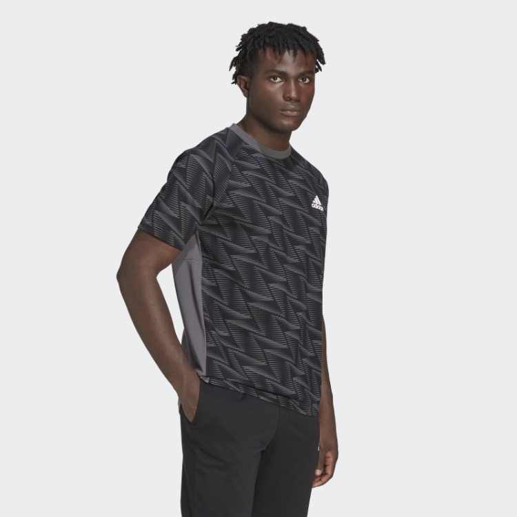 Projetada Para Gameday Camiseta De Viagem Adidas Cinza
