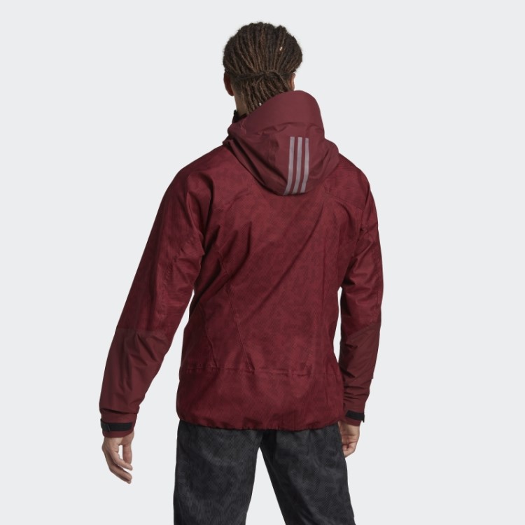Adidas Terrex Techrock Rain.rdy Anoraque Vermelho Quente