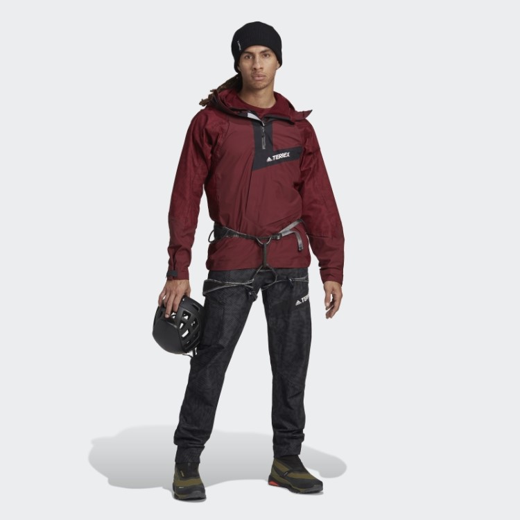 Adidas Terrex Techrock Rain.rdy Anoraque Vermelho Quente