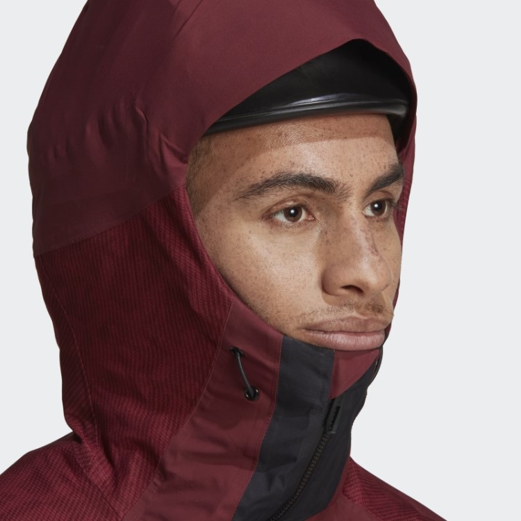 Adidas Terrex Techrock Rain.rdy Anoraque Vermelho Quente