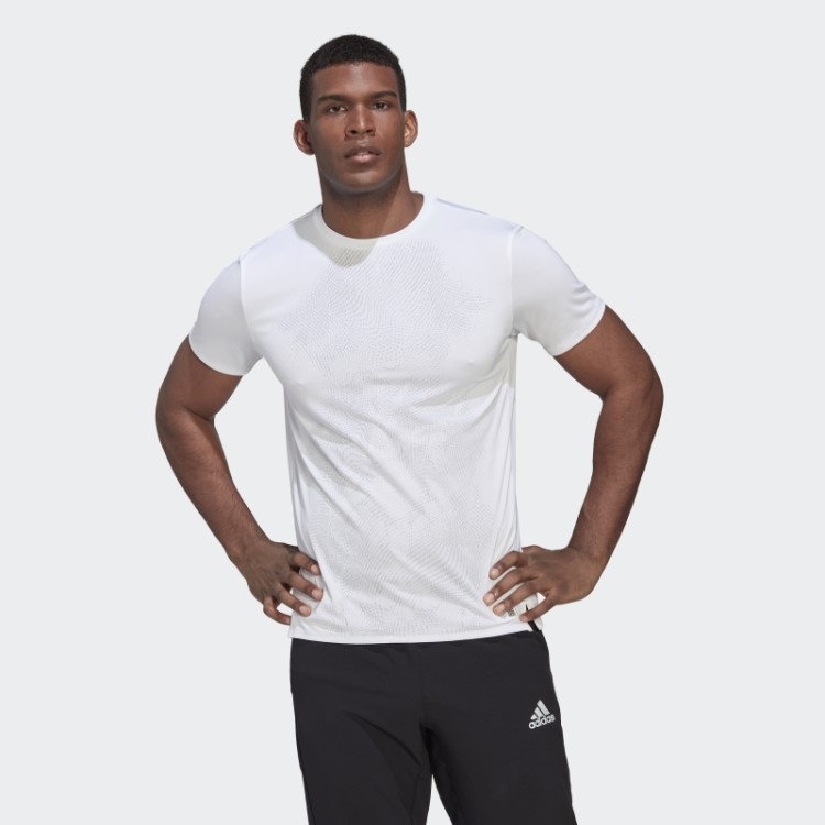 Camiseta De Corrida Adidas White Made To Be Remade