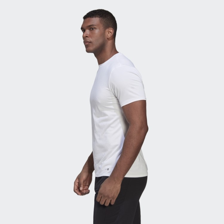 Camiseta De Corrida Adidas White Made To Be Remade