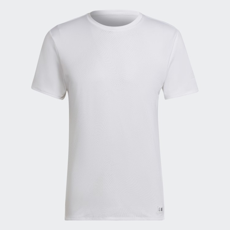 Camiseta De Corrida Adidas White Made To Be Remade