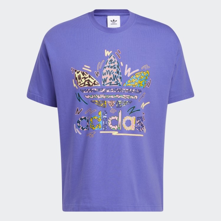 Camiseta Lilás Adidas Love Unites Trefoil (gênero Neutro)