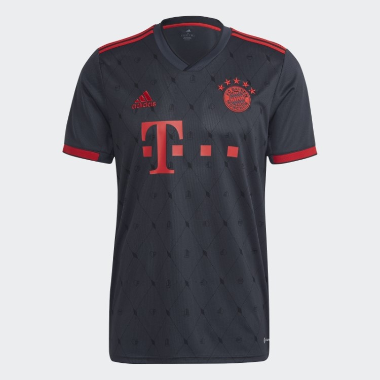 Fc Bayern 22/23 Terceira Camisa Cinza Noite Adidas
