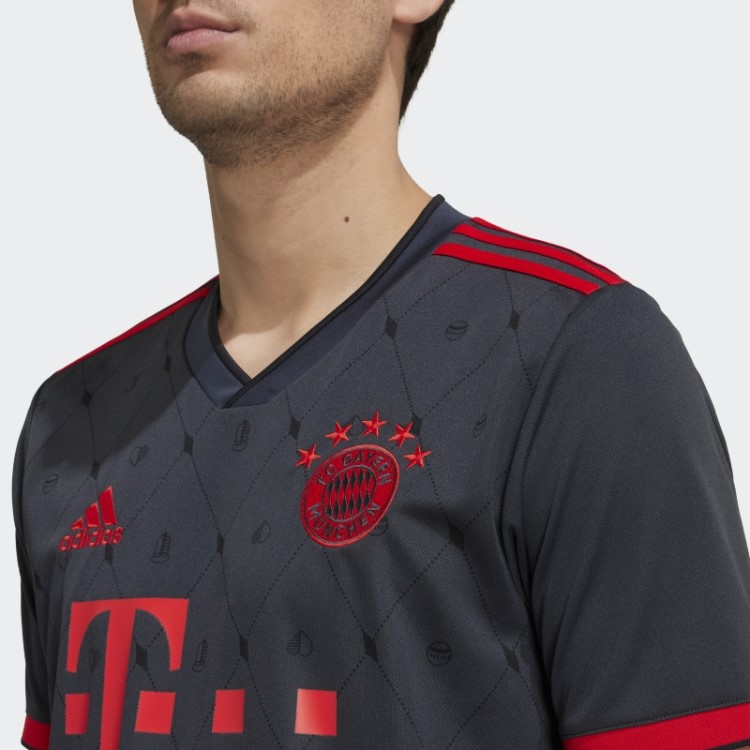 Fc Bayern 22/23 Terceira Camisa Cinza Noite Adidas