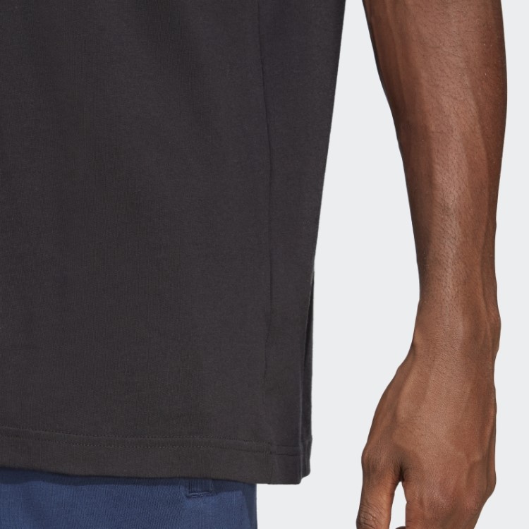 Camiseta Preta Adidas Trefoil Essentials