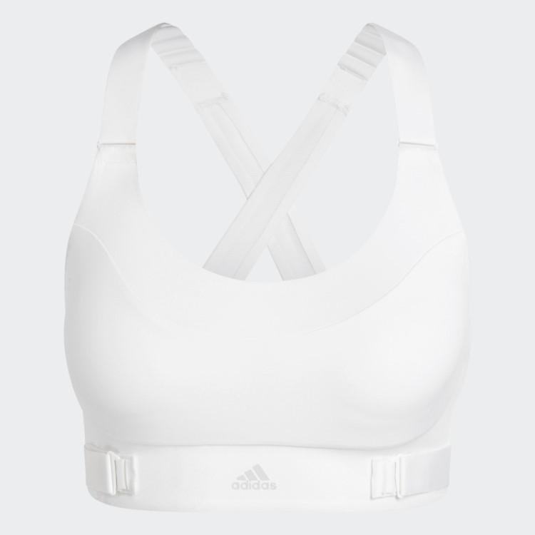 Sutiã De Alta Sustentação Branco Adidas Fastimpact Luxe Run