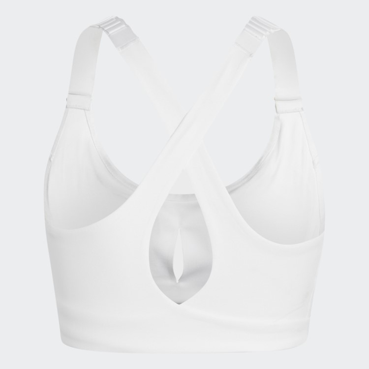 Sutiã De Alta Sustentação Branco Adidas Fastimpact Luxe Run