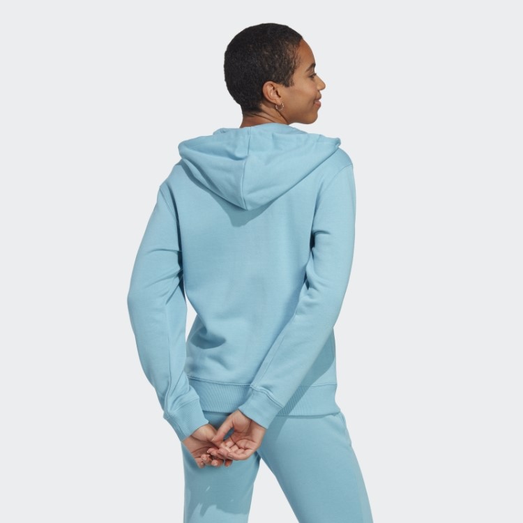 Essentials Moletom French Terry Com Zíper Completo Adidas Azul