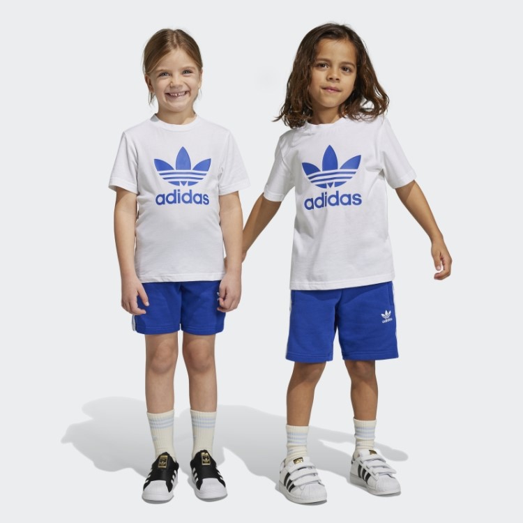 Short Azul Adicolor E Camiseta Adidas