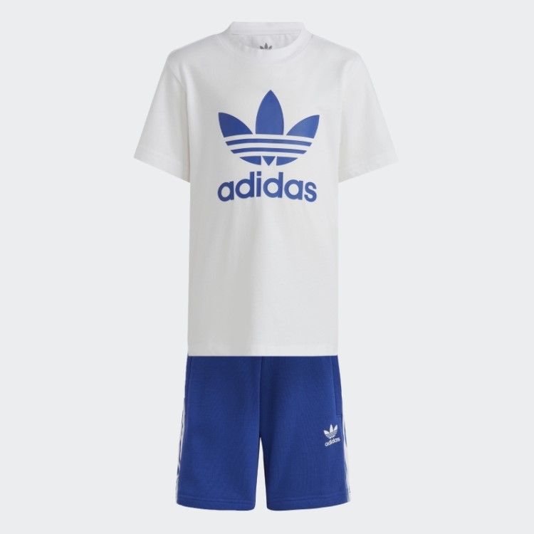 Short Azul Adicolor E Camiseta Adidas