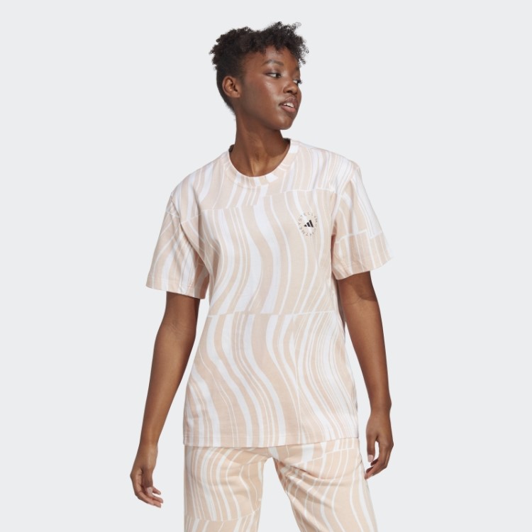 Adidas By Stella Mccartney T-shirt Truecasuals Gráfico Blush Rosa Fashion